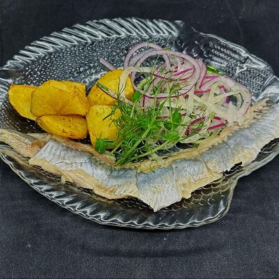 Сельдь с молодым картофелем в Кафе сон у моря по цене 500 ₽
