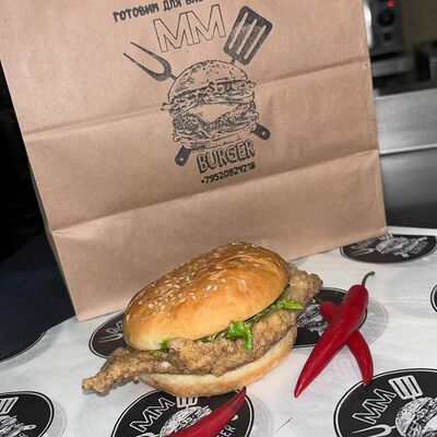 Острый бургер в Mm burger по цене 255 ₽