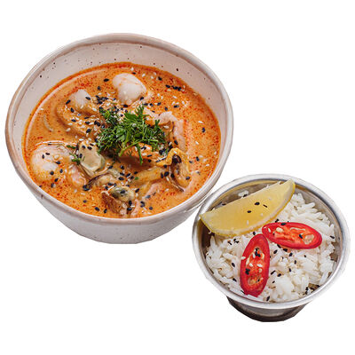 Том Ям с морепродуктами в ИТЛЕ Bistro Halal по цене 770 ₽