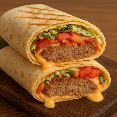 Люля-кебаб в лаваше в Уголок Вкуса шаурма в кляре по цене 464 ₽