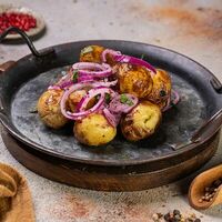 Молодой картофель, запечённый на мангале в Башня