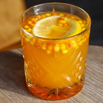 Сбитень Облепиха-имбирь в Локация кофе по цене 320 ₽