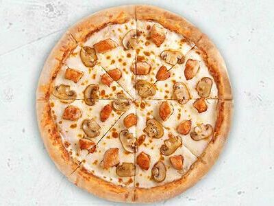 Курица с грибами Пицца 30 см Пан тесто в Pizza HeartPizza Hut по цене 659