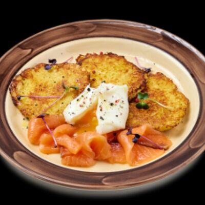 Драники с сёмгойв Августин по цене 560 ₽