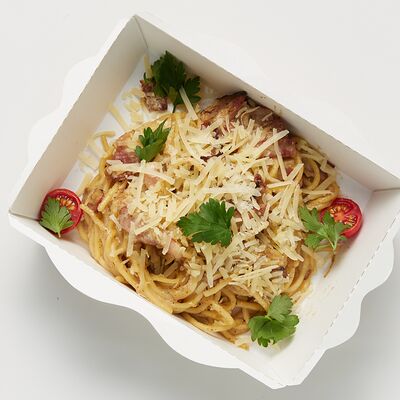 Паста Карбонарав Life Time Cafe по цене 380 ₽