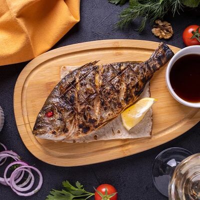 Дорадо на вертелев Гранд Терраса по цене 760 ₽