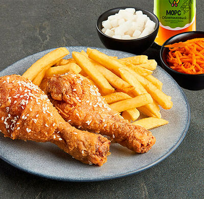 Комбо для одного Стандарт Ножки и морс в Kannam Chicken по цене 419