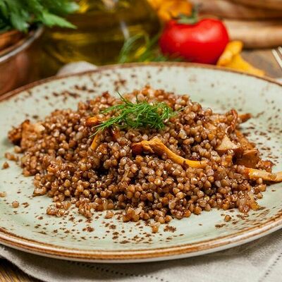 Греча с лисичками в Маймун по цене 390