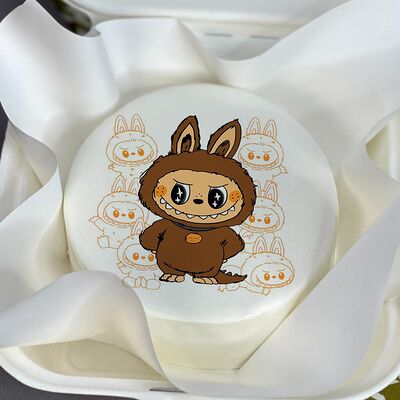 Бенто-торт Labubu коричневый в Tort4u по цене 1590 ₽