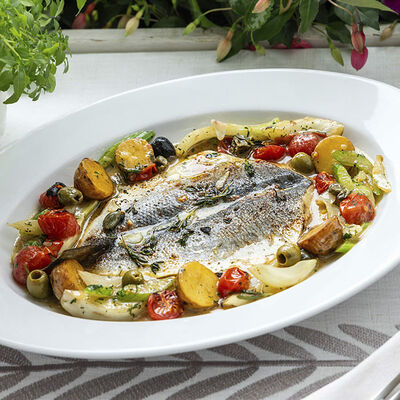 Сибас с овощами в MANANA по цене 1550