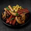 Ассорти колбас с куриными крыльями и картофелем фрив Level kitchenbar по цене 2900