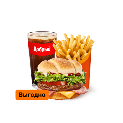 Мехико Бургер Комбо Большой в Вкусно – и точка по цене 558 ₽