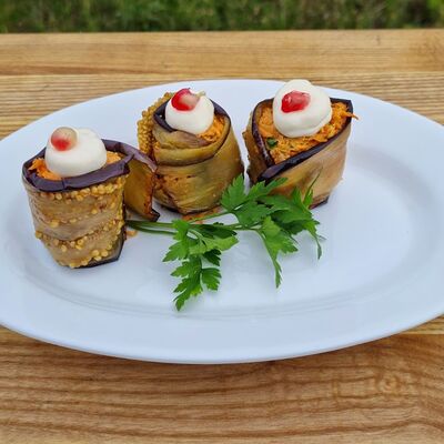 Рулеты из баклажанов в Золотая вилка по цене 235 ₽