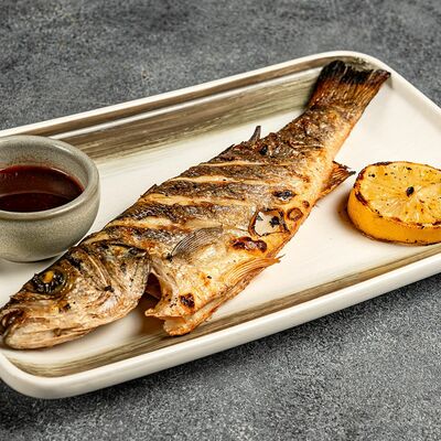 Сибас на углях в Shemodi Шемоди по цене 1370 ₽