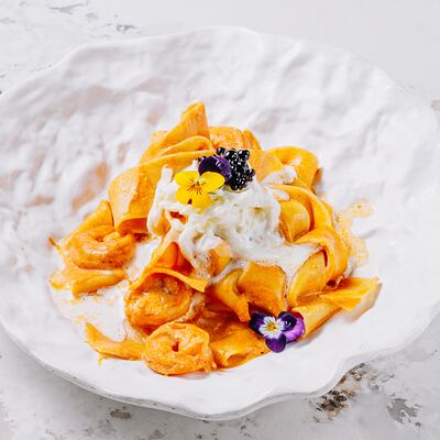 Паппарделле с крабом в Casa di panna по цене 580 ₽