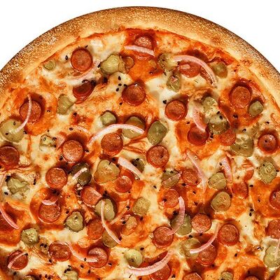 Охотничья Себастьян в Пицца в хату Доставка пиццы с большим количеством начинки по цене 720 ₽