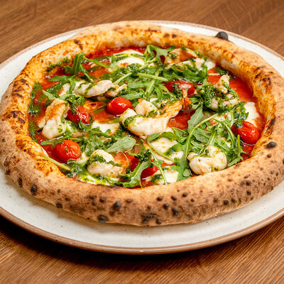 Пицца Креветки и руккола в Il Pizzaiolo по цене 940 ₽