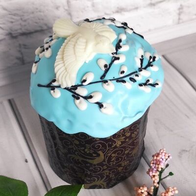 Кулич творожный Верба и птичка в Брусникино по цене 699 ₽