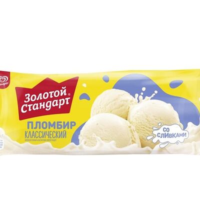 Мороженое Золотой Стандарт Классический Пломбир в Ура! Мороженое! по цене 399 ₽