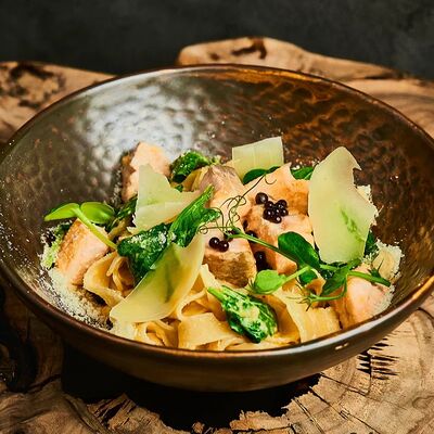 Феттуччине с лососем в Мята signature 2ФР по цене 1150 ₽