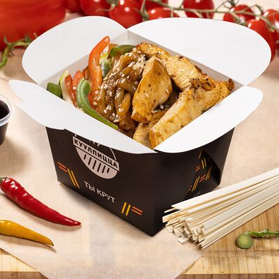 Вок Премиум удон с курицейв Шаурма Куулпицца по цене 690 ₽