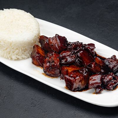 Ланч с Пузанина по-китайски с гарниром на выборв Pi Am Перчик по цене 1095 ₽