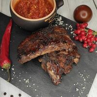 Свиные рёбрышки BBQ в Аджика