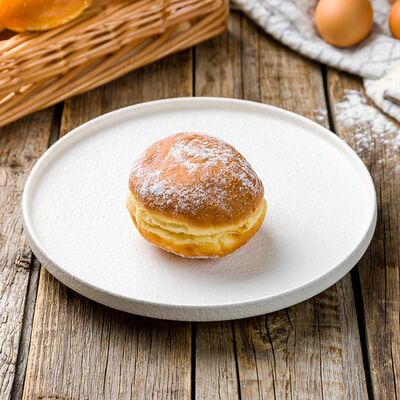 Пончик с шоколадным кремом в Пекарня Маковка по цене 69 ₽