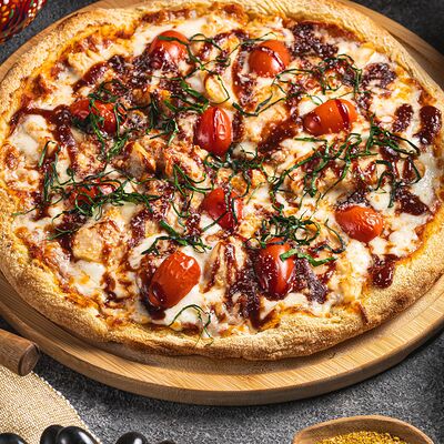 Пицца курица барбекю в Алазани по цене 4200 ₸