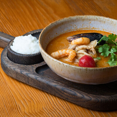 Суп Том Ям с морепродуктами в Beer & Grill по цене 690 ₽