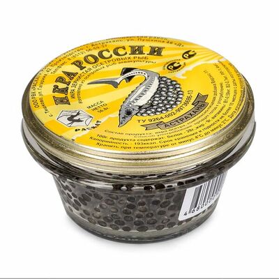 Икра осетровая зернистая пастеризованная в Азбука Вкуса Экспресс Меню по цене 5099 ₽