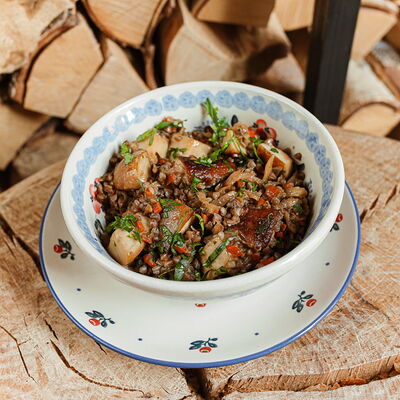 Гречневая каша с белыми грибами в Сыроварня по цене 370