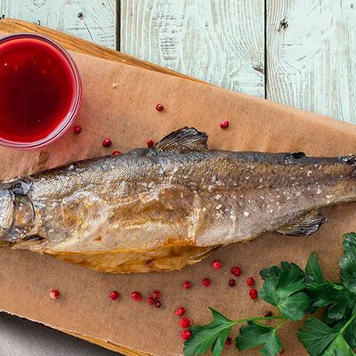 Форель запеченная с гранатовым соусом в Кавказ по цене 650