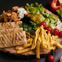Открытая шаурма с курицей в Шаурmen