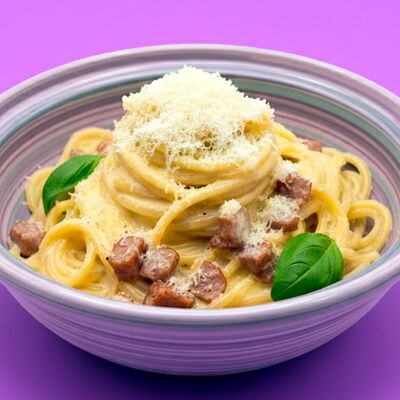 Паста Карбонара Мать беконов в Хайп Пицца-бар по цене 800 ₽