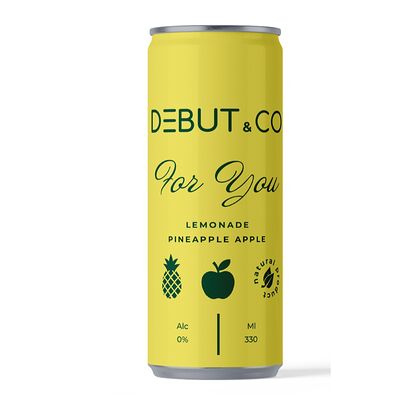 Лимонад Debut co Ананас-яблоков Дебют по цене 450 ₽