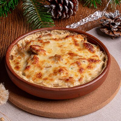 Картофель с копченым сыром и грибами в Джанни-Хинкали по цене 559 ₽