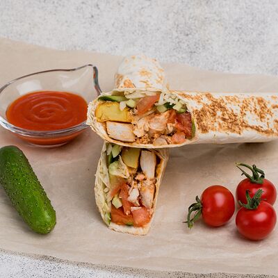 Шаверма Сладкий Чили большая в Шаверма Чёрное&Белое-Шавероуд по цене 509 ₽