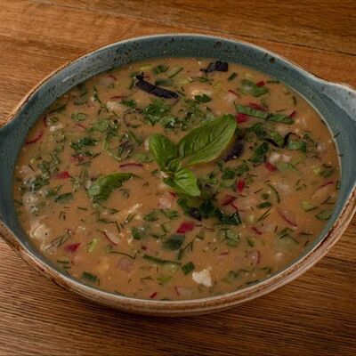 Окрошка на квасе в Кулинария Оджахури по цене 630 ₽