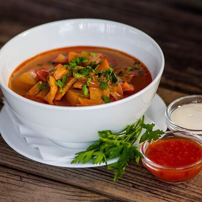 Пельменный суп в Пельмэн по цене 295 ₽