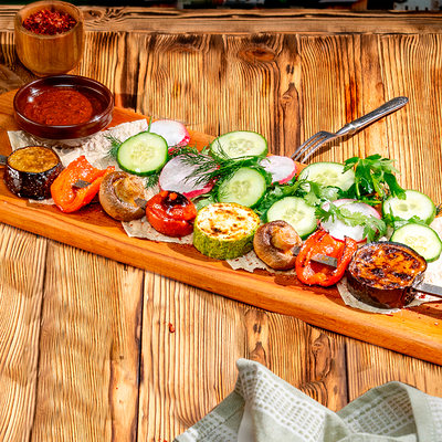 Овощной шашлык в Хочу Пури по цене 570 ₽