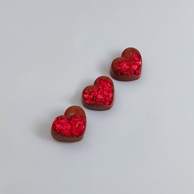 Шоколадные сердца маленькие 3 шт. в Клубника в шоколаде VeryBerryLab по цене 200 ₽