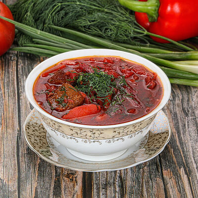 Борщ украинский в Чайхана Мадина по цене 536 ₽