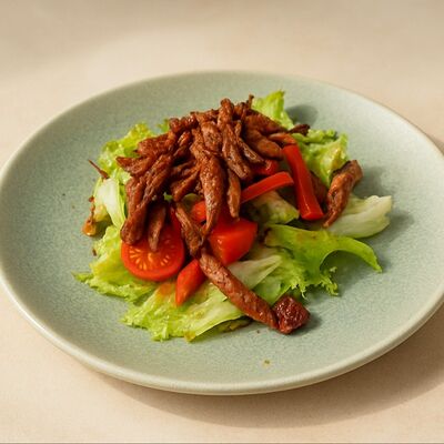 Салат с обжаренной говяжьей вырезкой в ШАРОВНЯ 45 по цене 690 ₽