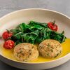 Котлетки из щуки со шпинатом и масляным соусом в Чайхана Баранжар по цене 785