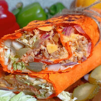 Шаурма в сырном лаваше в Экспресс-пекарня