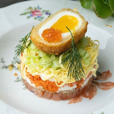 Салат Мимоза в Два деда по цене 670 ₽