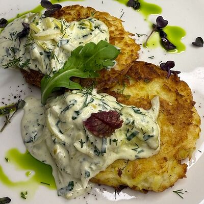 Драники с черноморским рапаном в Корона по цене 572 ₽