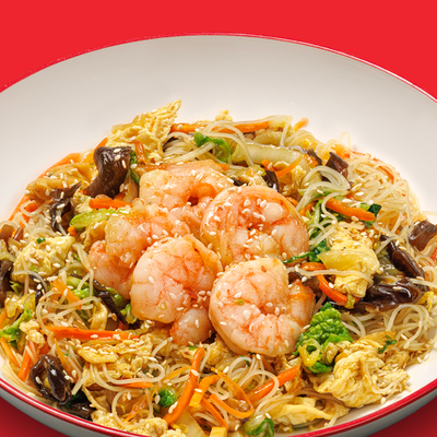 Стеклянная лапша с курицей и креветкой в ЧИХО по цене 690 ₽