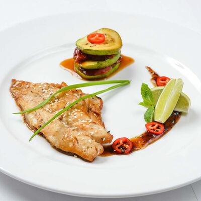 Сибас с овощами в БамБуши по цене 555